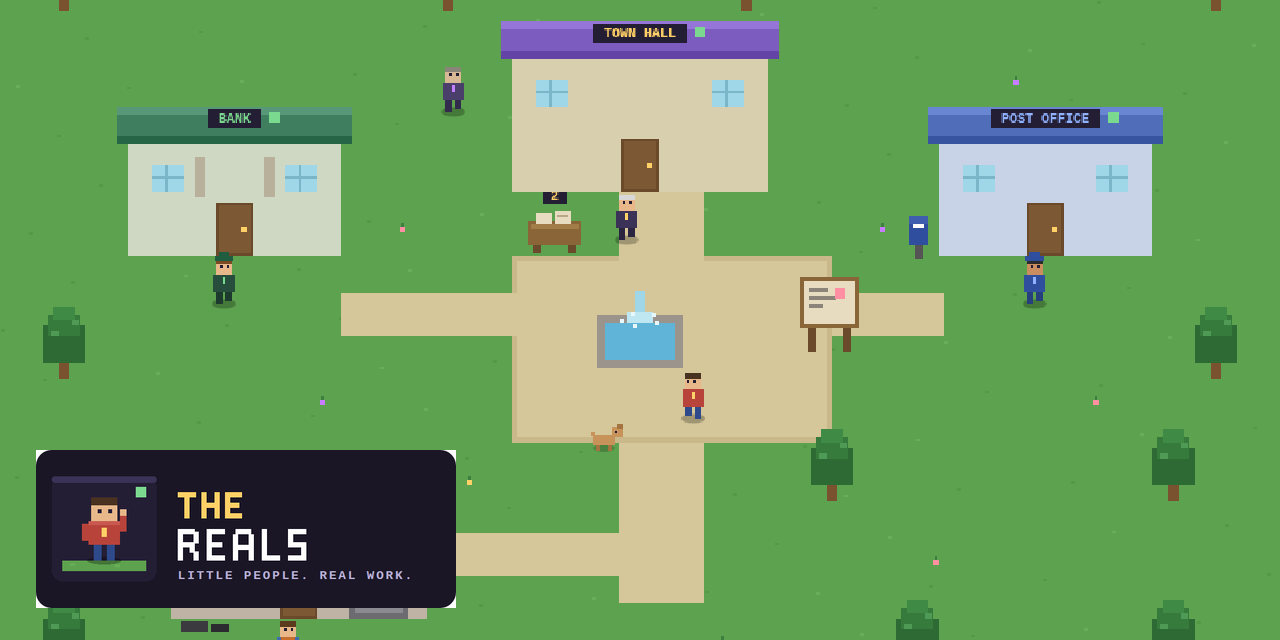 The Reals — a pixel town where the characters are real AI agents